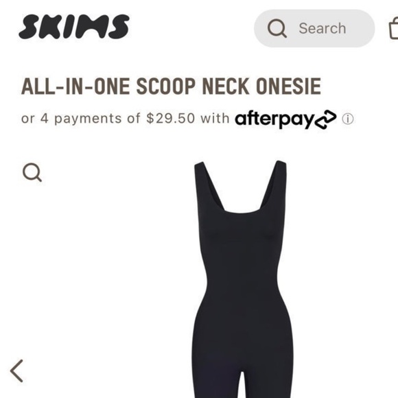 Skims All In One Scoop Neck Onesie - Picture 4 of 4